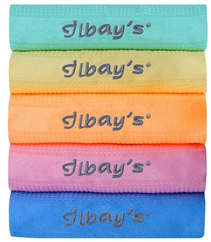 ilbay's Premium Mikrofasertücher für streifenfreie Reinigung ohne Reinigungsmittel – Allzwecktücher für Haushalt, Büro und Auto – Profi Putztuch als Geschirrtuch, Fenster- oder Spiegeltuch (40x60cm)