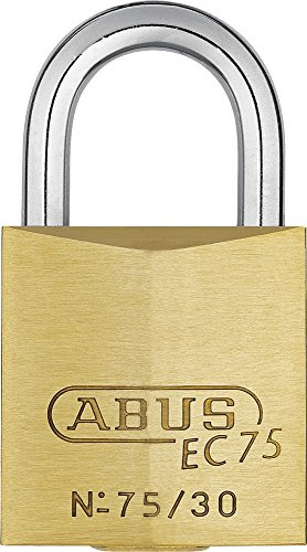 ABUS Messing-Vorhangschloss 75/30, 26637 | Massiver Messsingkörper, korrosionsfreie Innenteile – für Türen, Tore, Schränke, Spinde & Kellerfenster