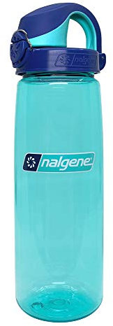 Nalgene Trinkflasche 'OTF' - 0,65 L Aqua, mit Namensgravur