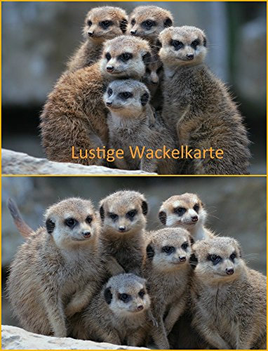 Edition Colibri ERDMÄNNCHEN Lustige Lentikular-Postkarte mit Wechselbild/Wackel-Effekt - Made in Germany - 100% Altpapier - Dankeschön-Karte - 105 x 148 mm