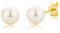 MIORE Schmuck, Perlen Ohrringe, Ohrstecker Damen, Ohrringe Gold 375 9 K Gelbgold, Damenohrringe mit Perlen, perlenohrringe, Ohrschmuck