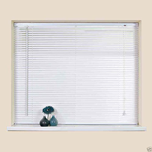 Easy-Fit PVC Venetian Blind Long Drop (75CM WIDE X 213CM DROP, White)
