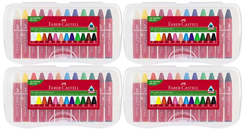 Faber-Castell 12 Jumbo Wachsmalkreiden (4er Pack)