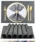 BETEAM Platzsets Abwaschbar 6er Set Vinyl Tischsets für Esstisch Waschbar Küchen Platzdecken Langlebige Tischsets für Drinnen Draußen-001 Dunkel Grau, 6er Set