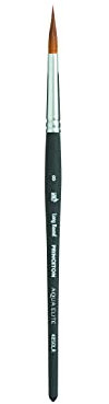Princeton Aqua Elite, Series 4850, Synthetic Kolinsky Watercolor Paint Brush,Long Round, 8