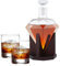 AMAVEL Whiskyset mit Diamantkaraffe und 2 Whiskygläsern mit Gravur, Personalisiert mit Namen und Jahreszahl, Whiskey Dekanter 1000 ml