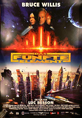 Das fünfte Element - Bruce Willis - Filmposter 160x120 zweiteilig gerollt