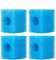 NO.17 Ersatz-Schwamm-Medienfilter, 4 Stück Bio-Schaum für 1200L/H 1500L/H Aquarium-Innenfilter