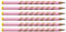 STABILO - Ergonomischer Dreikant-Bleistift für Linkshänder - EASYgraph in pastellpink - 6er Pack - Härtegrad HB