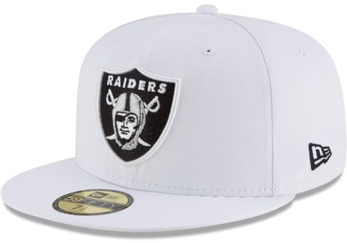 New Era 59Fifty Fitted Cap - NFL Las Vegas Raiders - 7 1/2 White