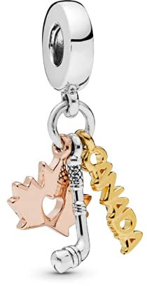ZHANGCHEN Ciondolo in argento sterling 925 con perline Canada Charm Fit Fashion Women Pandora Bracciale con braccialetti regalo GIOIELLI fai da te