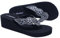 JOMIX Sandalias de Dedo Mujer Verano Chanclas Mujer con Cuña Piscina Mar Playa Chanclas Cuña Mujer con Adornos, Negro, 37 EU