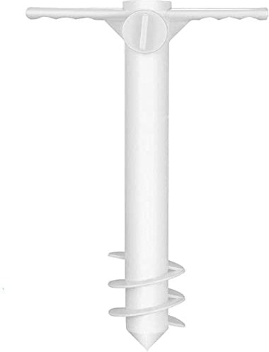 Greenfields Beach Umbrella Anchor with 3 Spiral Screw – One Size Fits All Beach Umbrellas – Withstands Strong Winds – Adjustable Bolt and Strong Handles – Anti Skid and Reinforced Handles