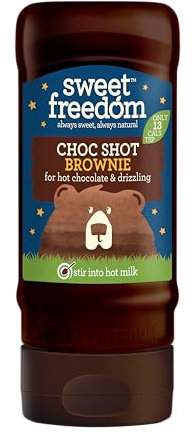 Sweet Freedom CHOC SHOT Brownie - 350 g | Natural Great Taste With Sweetness Derived from Fruit | Ideal for Coffee, Baking & Dessert | No Preservatives or Allergens | Vegan | Only 13 Cal Per Teaspoon