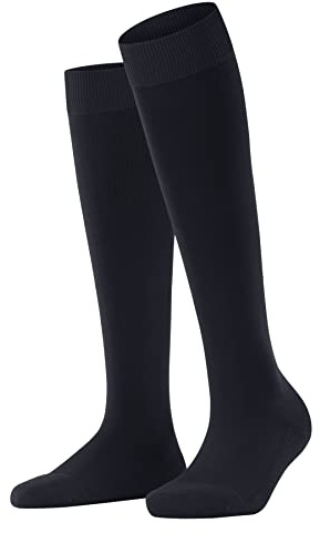 FALKE Damen ClimaWool Kniestrümpfe atmungsaktive klimaregulierende geruchshemmende Wolle Lyocell sehr langlebig verstärkt elegant fein ultra leichtes Gefühl auf der Haut 1 Paar