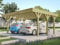 Vente-unique Carport pergola Double autoporté en Bois traité - 2 Voitures - 30 m² - Ariane