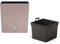 botle Fioriera 32 l, effetto rattan, colore: marrone chiaro, 32,5 cm, con scatola interna, 21 l, quadrato, in plastica