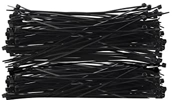 Dropfree 100 Stueck 150 x 1.8mm Elektrischer Nylon Befestigung Kabelbinder - Schwarz