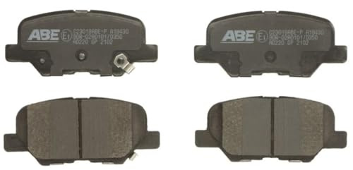 ABE C23019ABE-P Bremsbelagsatz Bremsbeläge Hinten Kompatibel mit PEUGEOT 4008 SUV
