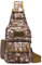 FANDARE Taktisch Brusttasche Military Schultertasche Sling Bag Herren Damen Umhängetaschen mit USB-Ladeanschluss Schultertasche Crossover Rucksack für Reisen Wandern Crossbody Pack Braun Camo