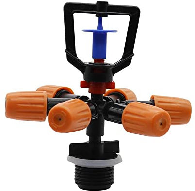 Durable Rocíe de Invernadero verticalmente, aspersor múltiple de Boquilla de suspensión con Herramientas de Agricultura de Hilo Masculino de 1/2 Pulgada 20 pcs (Color : Blue)