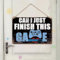 Game Room Decors Gamer Gifts Room Decor for Teens Gaming Stuff, Can I Just Finish This Game Bedroom Door 8x12 Game Sign