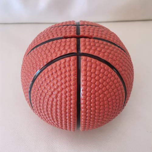 Minigift Sparschwein aus Keramik, Ball-Münze, Sport-Themen-Dekor – Basketball