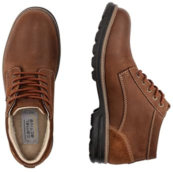 camel active Herren Darwin Schnürschuhe aus echtem Leder