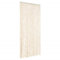 vidaXL Cortina Antimoscas, Persiana de Moscas Mosquitos, Puerta contra Insectos, Protección para Casa, Chenilla Beige y Blanco 56x185 cm