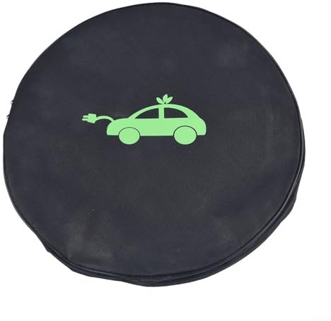 Emiif Tragbare Kabeltasche Ladekabel Aufbewahrungstasche für Jumper Kabel Tragetasche für Elektrofahrzeuge Wasserdicht Oxford Tuch Camping Kabel Organizer Case, Wie abgebildet, Klassisch