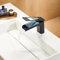 RONMX Robinet Lavabo Cascade, RF0266 Moderne Mitigeur Lavabo, Affichage numérique LED, 59A Laiton Mitigeur de Salle de Bain, Poignée Unique Robinet Salle de Bain, Anticorrosion