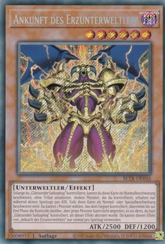 BLTR-DE046 - Ankunft des Erzunterweltlers - Secret Rare - Deutsch - Battles of Legend: Terminal Revenge - mit LMS Trading Fieldcenter-Karte Yugioh
