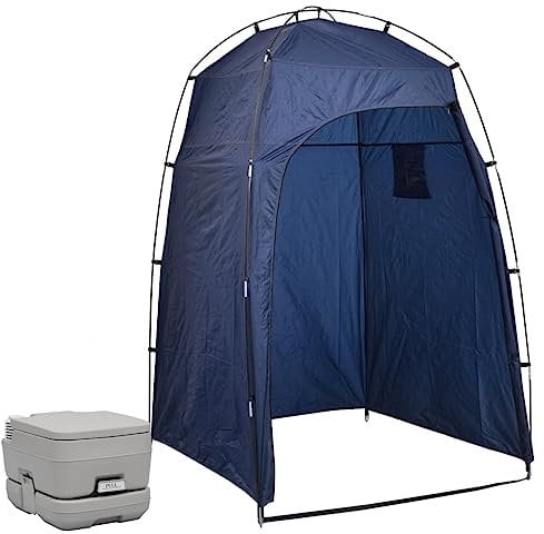 NQJIBUE Outdoor Recreation Portable Camping Toilet with Tent 10+10 L Camping & Hiking