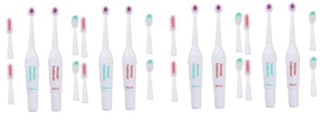 WOONEKY 4stücke Elektrische Zahnbürsten Für Haustiere Sanfte Akustische Für Hunde Und Katzen Leicht Und Tragbar Zufälligen Farben Batterien