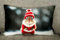 Proflax Kissenhülle 7266, Fotodigitaldruck Maus im Weihnachtslook, Größe 27 x 43 cm (Innenkissen 30x50 cm verwenden)