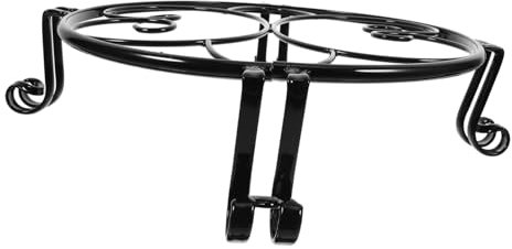 BESPORTBLE Soporte De Maceta Macetas De Exterior Para Plantas Grandes Estante Para Macetas Soportes De Flores Para Plantas De Interior Soporte De La Planta De Hierro Forjado Planchar Black