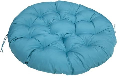 Wasserdichtes, rundes Sitzkissen für Schaukelsessel, für den Außenbereich, 40 x 40 cm, Blau