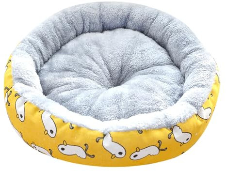 Tierstreu Katzenstreu Hundestreu Unterlage Rund Streu Hund Katze Universal GNe864 (Yellow, 60cm)