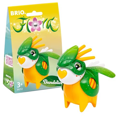 BRIO Flora - 36212 Dandelion im Blatt-Outfit | Spielzeug für endlosen fantasievollen Spielspaß für Mädchen und Jungen ab 3 Jahren - wunderschönes Geschenk