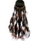 GWAWG Bandeau en plumes, style vintage, hippie, bandeau indien, bandeau tribal de style américain natif, bijou indien, bandeau bohémien
