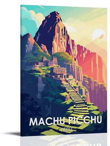 CHENSUL Machu Picchu Peru, Vintage-Reise-Poster, Bild, Druck, Leinwand, Wandfarbe, Kunst, Dekoration, moderne Wohnkunstwerke, Idee, 60 x 90 cm