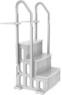 Habitat et Jardin Escalier échelle Simple de Piscine Nathan - 3 marches - en Plastique