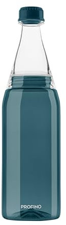 PROFINO Sparkle Trinkflasche Kohlensäure Geeignet 700ml / 0,7 Liter Blau, Hochwertige Tritan-Wasserflasche mit Schraubverschluss, BPA frei, Auslaufsicher, Geschmacksneutral, Spülmaschinenfest