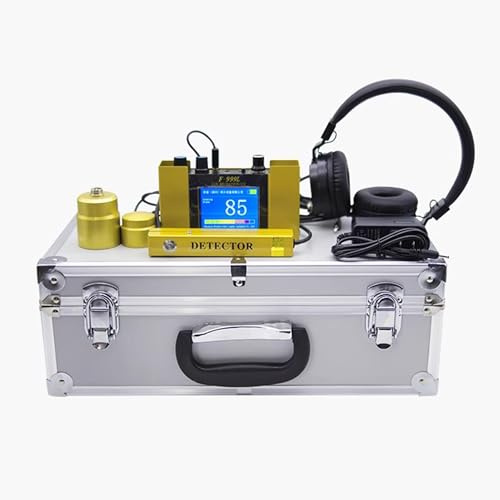 VPAIUNCKU Detector De Fuga De Agua Subterráneo Ajustable con Pantalla Digital: Sensor De Fuga De Tubería Profesional para Tuberías De Agua Interior/Exterior, Calefacción De Piso Y Fugas De Piscina