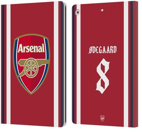 Head Case Designs sous Licence Officielle Arsenal FC Martin Ødegaard 2021/22 Joueurs Home Kit Étui Portefeuille en Cuir Compatible avec Apple iPad 10.2 2019/2020/2021