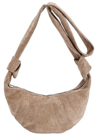 Generisch Wildledertaschen für Damen,damen-umhängetasche aus wildleder,Wildleder Crossbody Bag Hobo Shoulder Tote Schultertasche Beuteltasche mit Verstellbarer Schultergurt