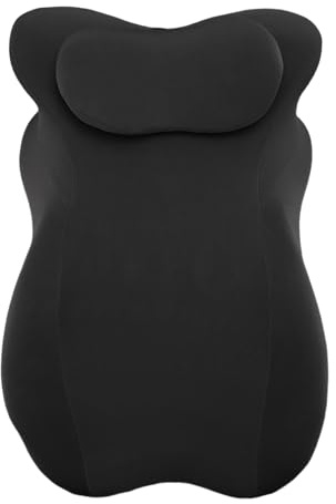 AMONIDA Sängkilkudde med Memory Foam Ergonomiskt Stöd för Läsning och Avkoppling i Yogatyg Ice Silk 22,83x14,96x9,06in (Svart)