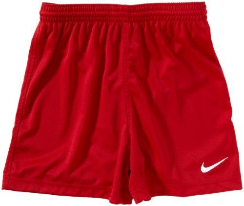 NIKE Jungen Fußball Short Park Knit Unlined, varsity red/white/white, S, 494839