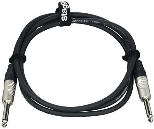 Stagg NGC1,5R N Serie Professional Audiokabel 2x Stereo-Klinke 6,3 mm 1,5 m