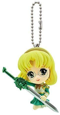 Bandai Magic Knight Rayearth Mini-Figur Maskottchen Swing Schlüsselanhänger – Fuu Hououji